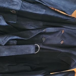 Suede super soft double breasted jacket